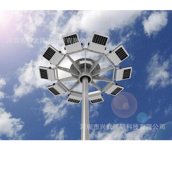 直销新款球场灯led高杆灯带升降广场投光灯操场灯柱灯塔