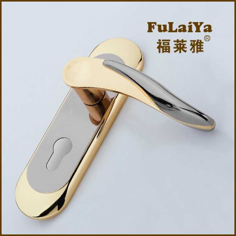 新款直销供应室内门锁单舌 A0202D钛黑金室内门锁单舌 简约室内门