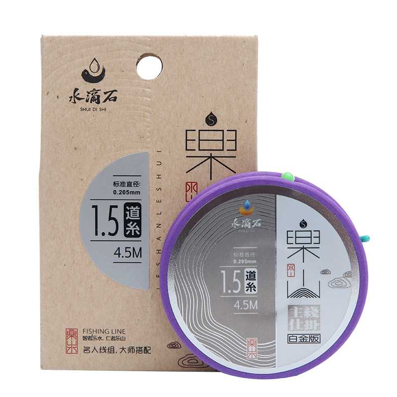 新款直销水滴石乐山白金版成品线组钓具鱼线超柔软成品主线组绑好