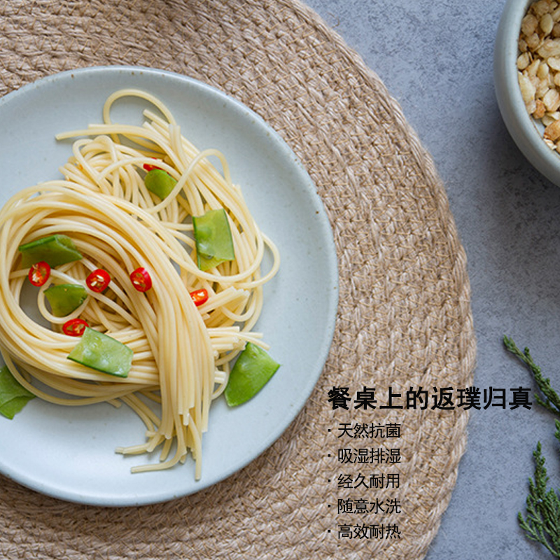 Japanese linen placemat heat proof Mat n anti-scald and he