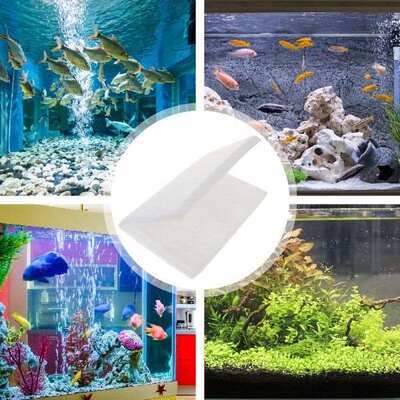 30x40cm Aquarium Fish Tank Pad Fiber Filter White Fiber