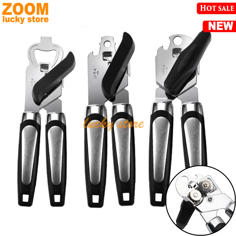 3in1 Stainless steel safety can opener Bottle Jar Lid opener