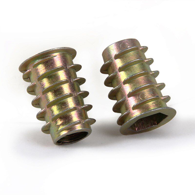 LUHUICHANG M4 M5 M6 Zinc Alloy Thread For Wood Insert Nut F