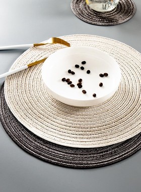 18CM round coasters 36CM hand-woven placemats