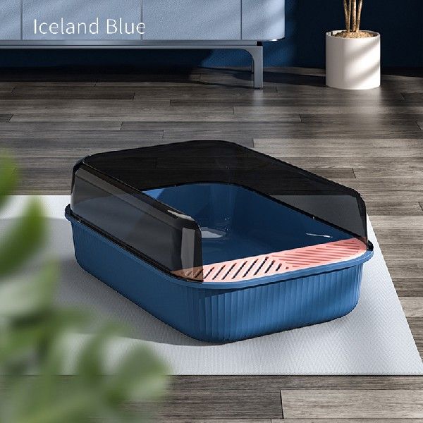 High-side Splash-proof Large Capacity Cat Litter Box