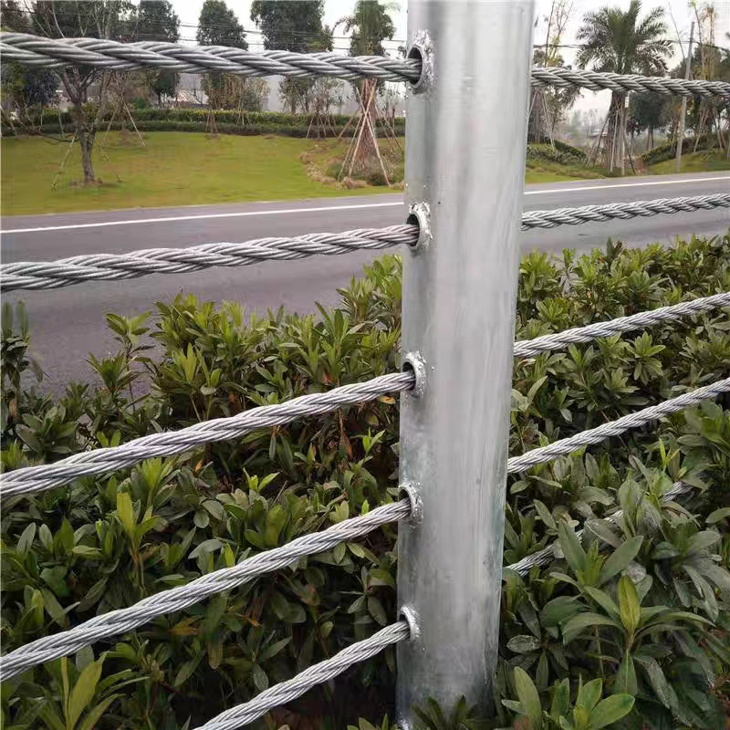 绳索护栏高速公路缆绳缆索围网风景区钢丝绳护栏农用