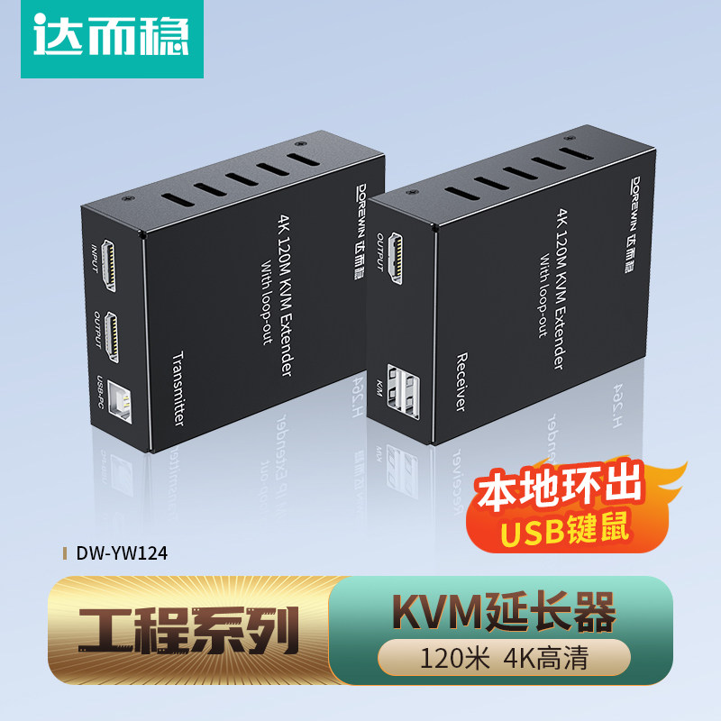 达而稳HDMI延长器KVM网线传输器图片