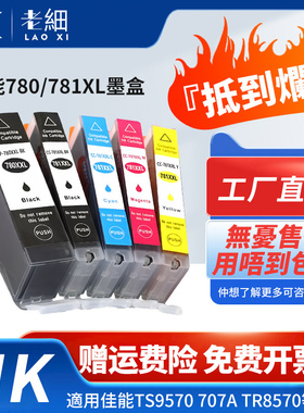 PGI780 781墨水适用佳能Canon TS8370 8370a TS9570 9170 TS8270打印机TS6370 TS8170 TS707 707a TR8570墨盒