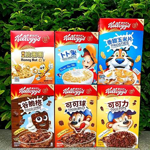 家乐氏早餐麦片即食谷物Kellogg's FROSTIES COCO POPS OATS RICE