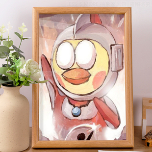 奥特坤鸡你太美蔡徐坤坤ikun小黑子恶搞抽象字画桌面摆件挂画礼物