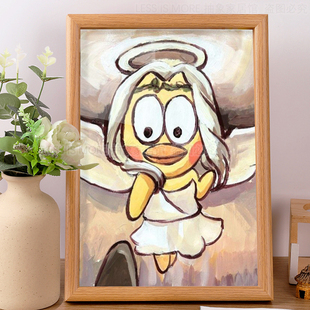 天使坤鸡你太美蔡徐坤ikun恶搞抽象字画搞笑学生桌面摆件挂画礼物