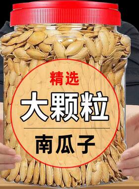 新货南瓜子原味500g罐装散
