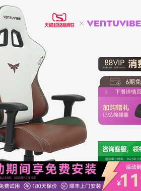 VENTUVIBE 稳途V1-Pro+ 电竞椅 人体工学椅 家居护腰电脑椅复古棕