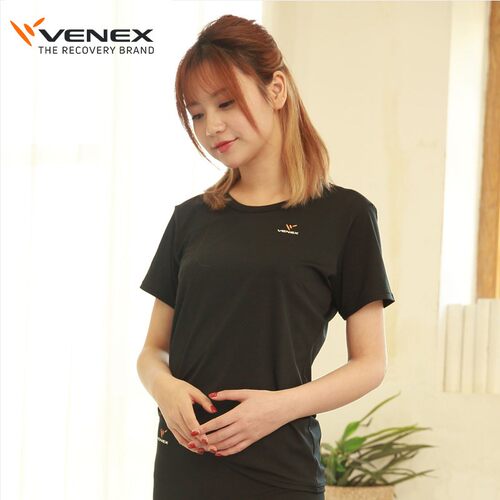 VENEX/威耐可适日本休养服睡衣家居服女士夏季短袖圆领运动修复