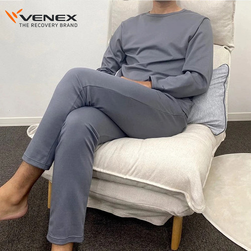 VENEX/威耐可适日本休养服棉男士早秋家居服套装柔软睡衣舒缓疲倦