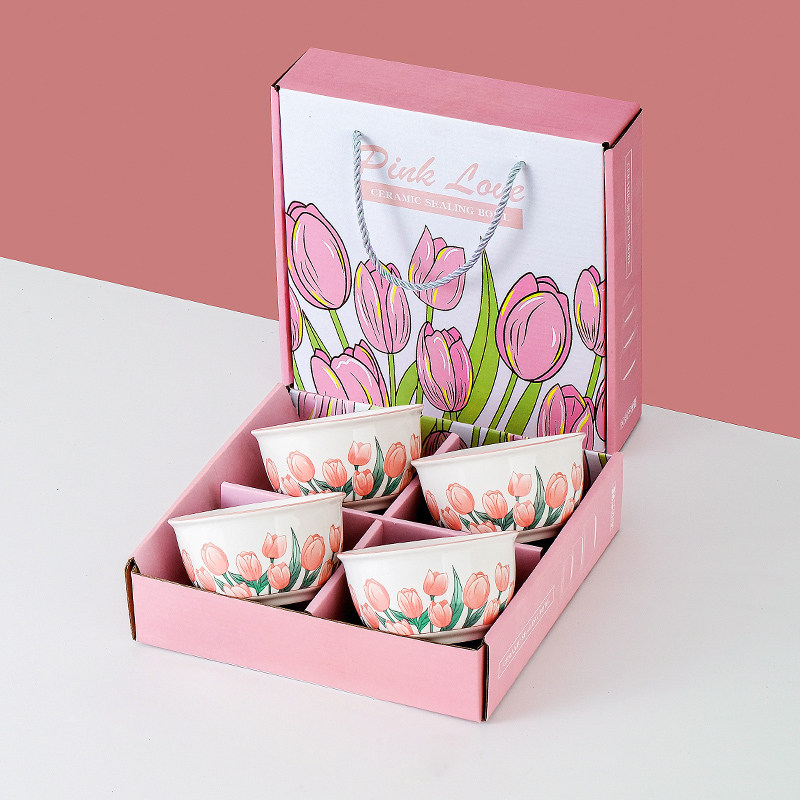 [小白甄选]陶瓷碗伴手礼团建年会实用小礼品元旦新年餐具碗筷批