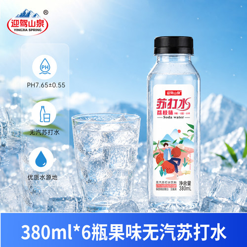 迎驾山泉苏打水380ml*6瓶
