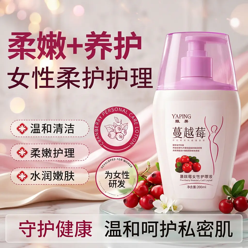 YAPING雅屏蔓越莓女性护理液嫩肤