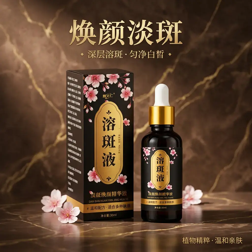 甄艾仁溶斑液淡斑焕颜改善暗黄