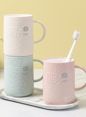 母婴级防霉双层加厚抗菌漱口杯牙刷刷牙杯子耐摔易清洗底厚食品级