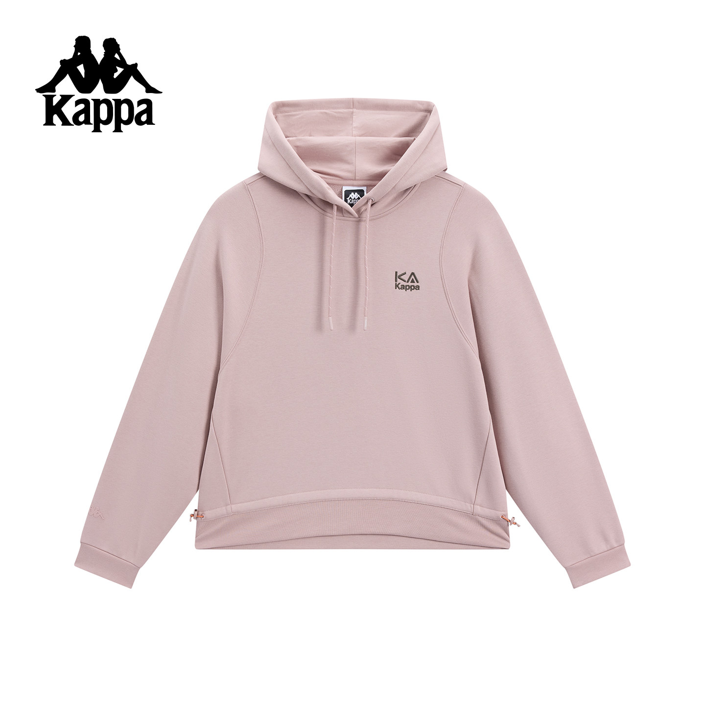 Kappa卡帕背靠背运动卫衣女2025秋季新款针织连帽衫休闲上衣厚款