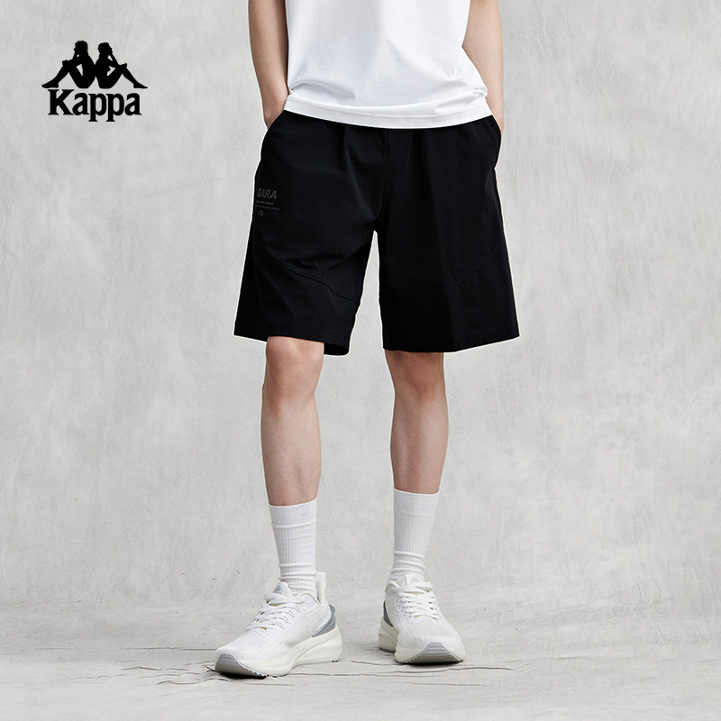 Kappa卡帕背靠背短裤男款夏季户外跑步运动裤宽松直筒休闲裤子薄
