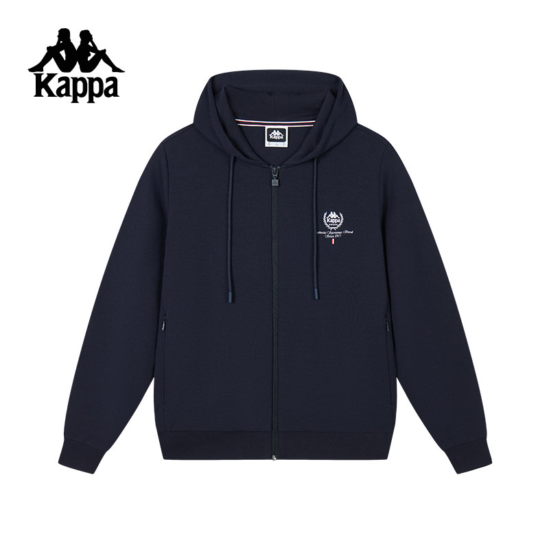 Kappa刺绣复古开衫卫衣