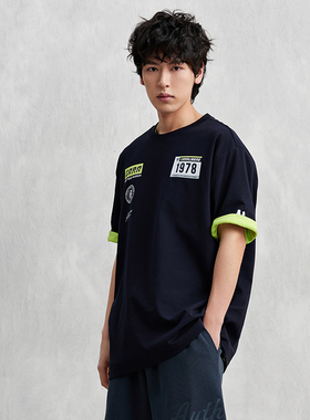 KAPPA2025夏季新款运动休闲复古美式短袖T恤