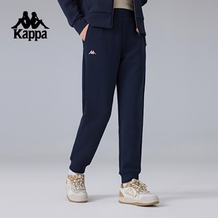 针织运动长裤 束脚裤 女休闲裤 保暖卫裤 子 修身 Kappa卡帕背靠背新款