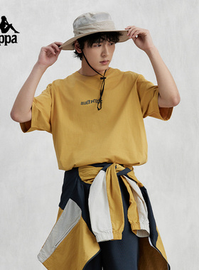 KAPPA2025春款男子运动休闲圆领短袖T恤