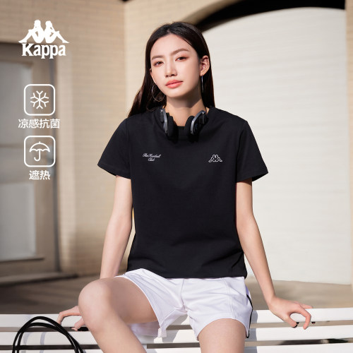 卡帕女凉感抗菌显瘦短袖T恤