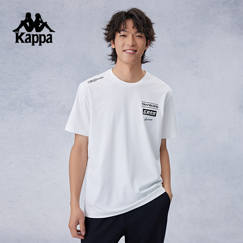 Kappa卡帕背靠背凉感短袖t恤2025新款夏季防晒运动上衣半袖男款潮