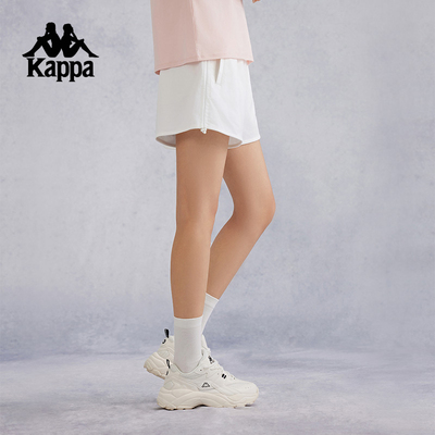 Kappa卡帕复古时尚运动短裤女夏季户外跑步健身休闲裤子薄款透气