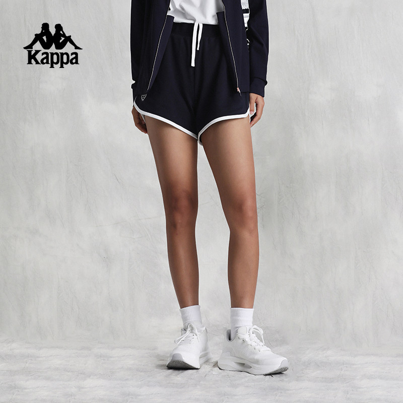 Kappa卡帕背靠背复古健身短裤女夏季运动a字裤休闲三分裤2025新款