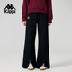 休闲喇叭裤 Kappa卡帕背靠背秋季 运动长裤 女2025新款 子 针织直筒裤