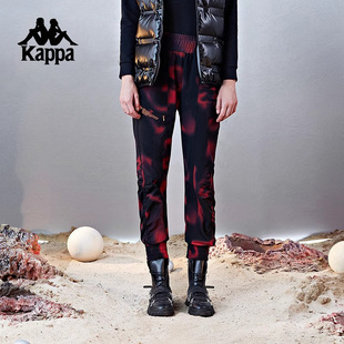 Kappa卡帕背靠背mars火星裤秋冬女运动长裤高腰小脚卫裤哈伦裤子