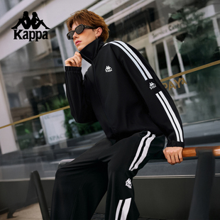 Kappa卡帕背靠背运动夹克男2025新款秋季防泼水立领休闲外套女潮