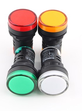 动力柜水泵控制箱LED电源指示灯12V24V48V22V380V红绿黄蓝白色