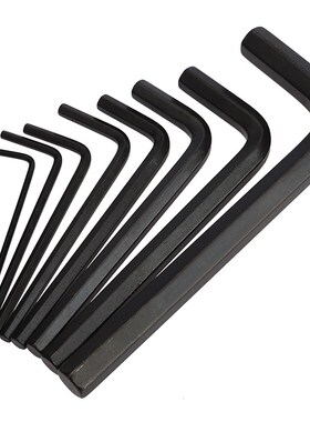 黑色/镀镍内六角扳手六角匙L型扳手M1.5/2/3/4/5/6/8/10/12/14/17