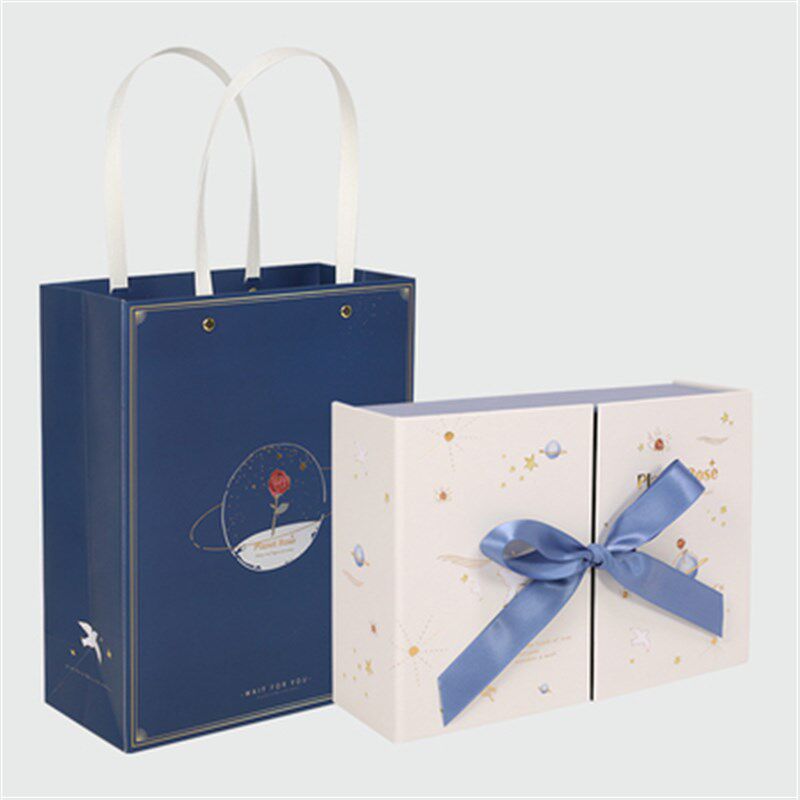 大号圣诞节生日礼盒包装盒礼品盒空盒对开送男女高级精美礼物盒子