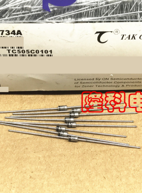 ON德昌1W稳压二极管1瓦直插稳压管DO41银色1N4764A系列TC进口50个