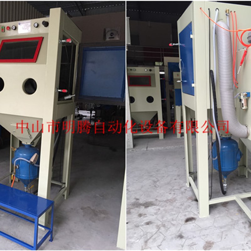 1010型石碑大理石材雕刻喷砂机 汽车配件旧件翻新高压箱式喷砂机