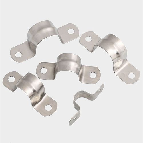 304不锈钢半边码PVC管码管夹喉箍U型卡管卡骑马卡 ppr水管固定夹