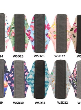 5Pcs Women Menstrual Pads Reusable Sanitary Napkin Absorben