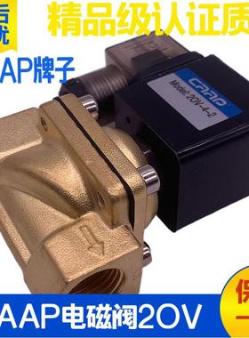 CAAP气动电磁阀2CV-4-2 2CV-6-2 2CV-10-2二通放水阀AC220V DC24V