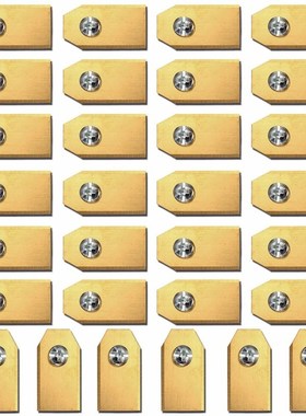 30pcs x 0.6mm Gold Titanium Replacement Lawnmower Blades wit