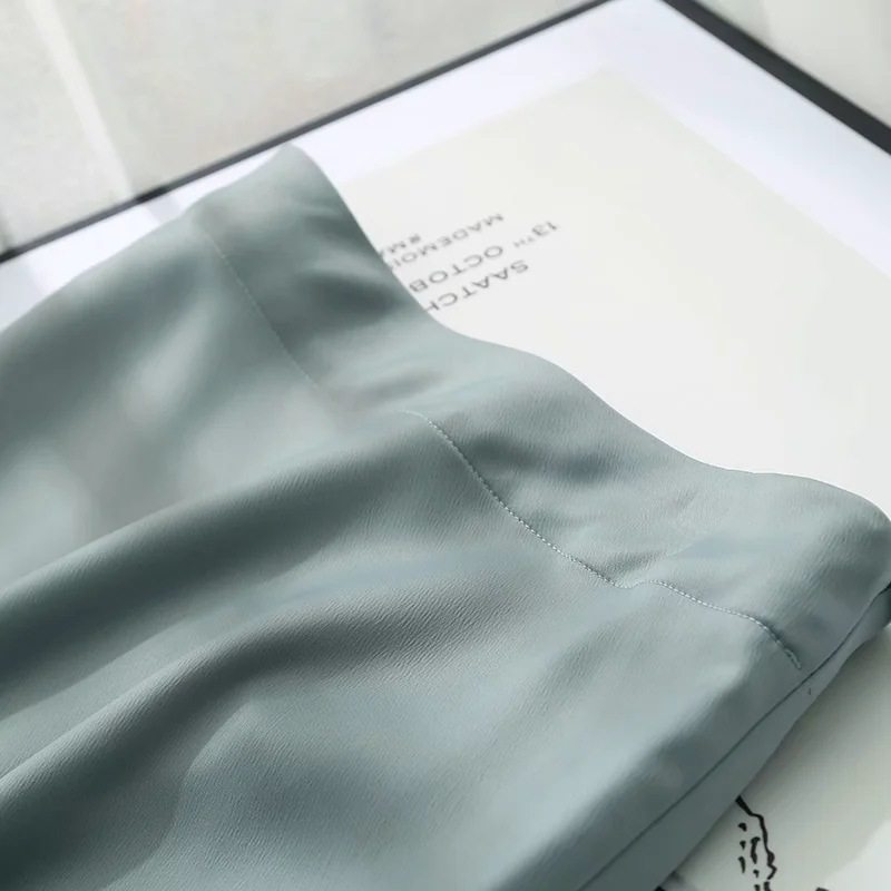 2021 Summer High Waist Vintage Women A-Line Long Skirt Fashi