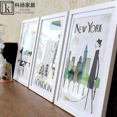 solid wood simple wall hanging picture frame frame outside