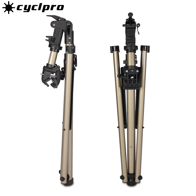 公路山地自行车调车架三角架伸缩维修架带维修盘展示架单车停车架