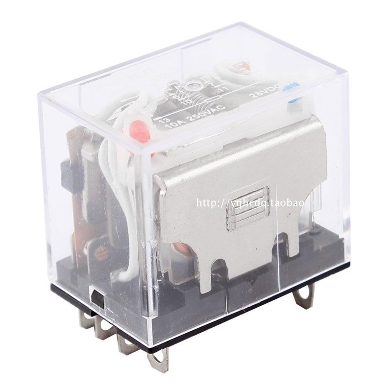 。上海 中间继电器HH64P(LY4) 220V D24V DC12V1C0A 电磁继电器
